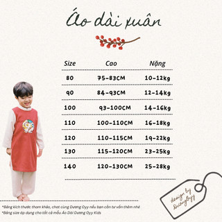 LẠC - Set áo dài nhung bé trai kèm quần | Dương Oyy 011222027