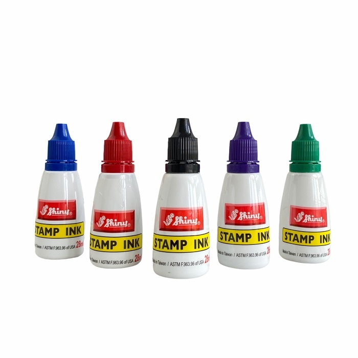 Mực dấu shiny 28ml, mực đổ con dấu đóng sổ sách và mực in trên mọi chất liệu không phai