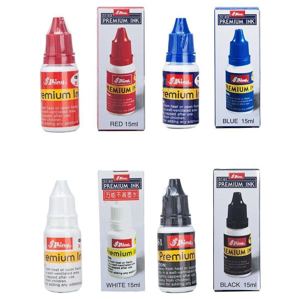 Mực dấu shiny 28ml, mực đổ con dấu đóng sổ sách và mực in trên mọi chất liệu không phai