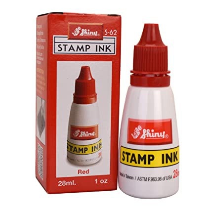 Mực dấu shiny 28ml, mực đổ con dấu đóng sổ sách và mực in trên mọi chất liệu không phai