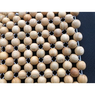 Đệm hạt gỗ lót ghế văn phòng, ô tô, Xe máy gỗ thông cao cấp đan dây dù chắc chắn giá xưởng