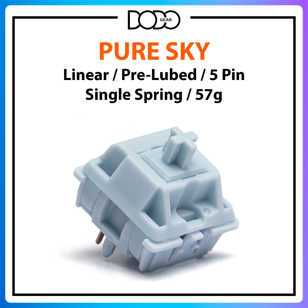 Switch Swagkeys Gateron Modern Gray Pure Berry Pure Sky 5 PIN Linear ...