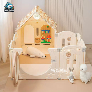 Lều Cho Bé Moon House New 2026 Chắc Chắn, Nhà Lều Kết Hợp Quây Cũi Tạo Không Gian Vui chơi Cho Bé Nhựa An Toàn