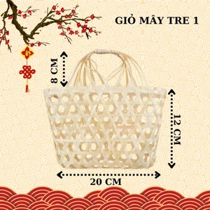 GIỎ MÂY TRE ( TRANG TRÍ TẾT )