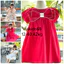 Trang phục Noel/ Tết màu đỏ/ màu hồng cho bé. Đầm nơ đỏ cotton hàng loại 1 cho bé 10-40kg