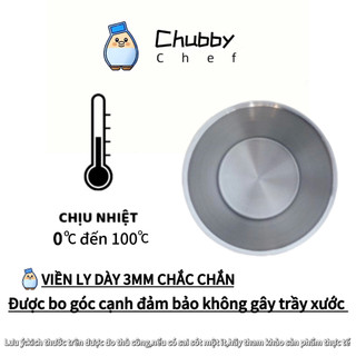Ly inox 2 lớp 300/350/450ml Chubby Chef chuyên dùng uống đá, đồ uống lạnh Cafe, nhà hàng, cốc uống nước lạnh