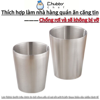 Ly inox 2 lớp 300/350/450ml Chubby Chef chuyên dùng uống đá, đồ uống lạnh Cafe, nhà hàng, cốc uống nước lạnh