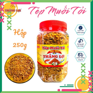 Muối Tây Ninh Thắng Lợi loại ngon, tép muối tỏi ớt siêu cay hộp 250g đậm vị quê ngon vị phố