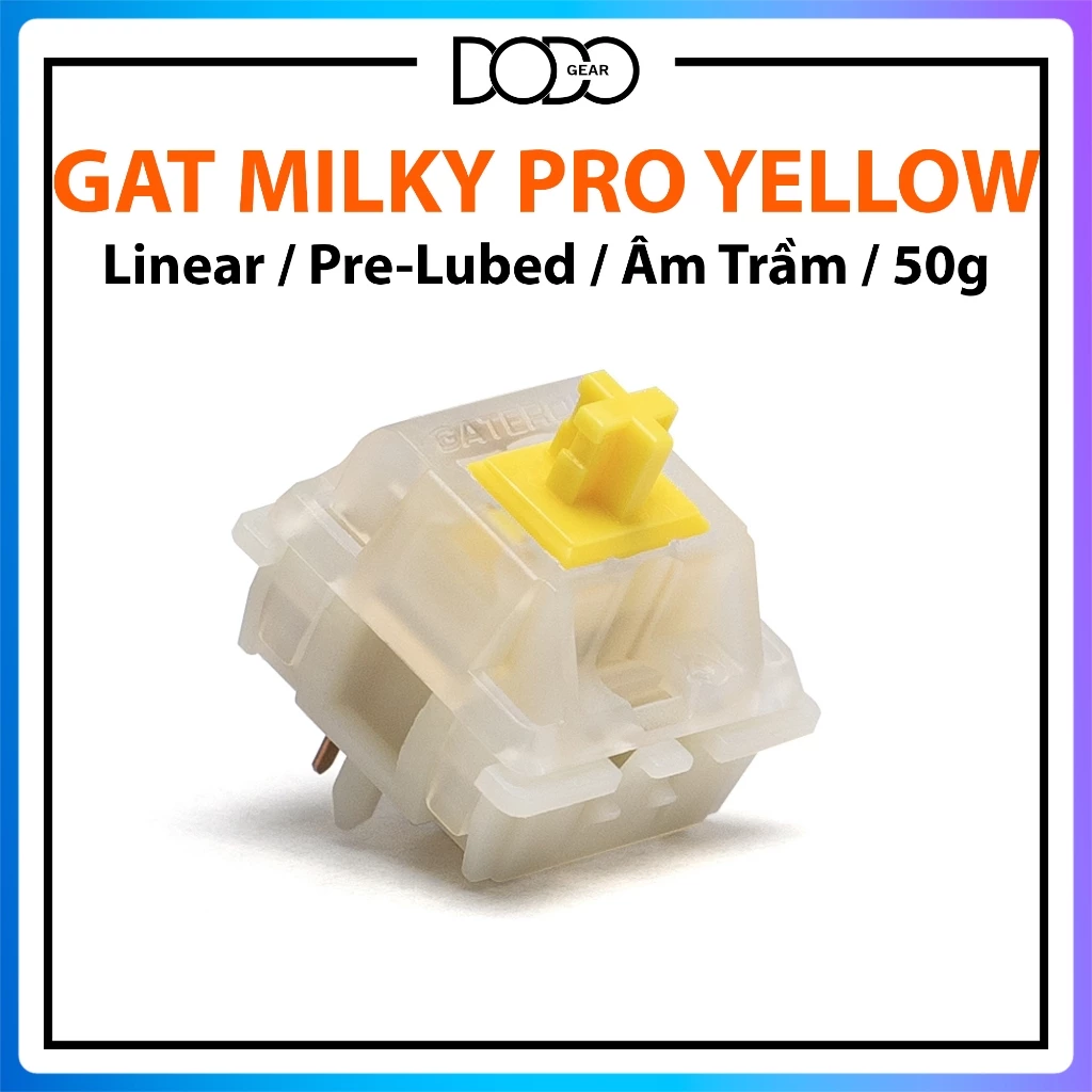Switch Gateron Milky Yellow Pro linear 50g