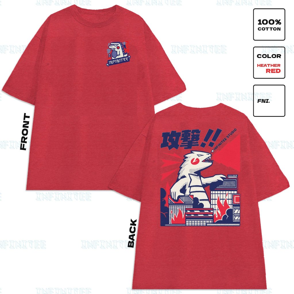 Áo thun INFINITEE Fni24016, Thun 100% Cotton - form rộng Unisex.