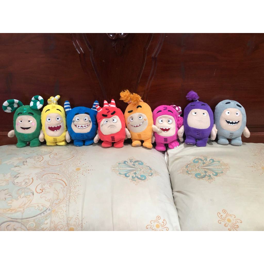 Thú bông Oddbods full bộ: Fuse, Pogo, Newt, Zee, Slick, Jeff, Bubbles ...