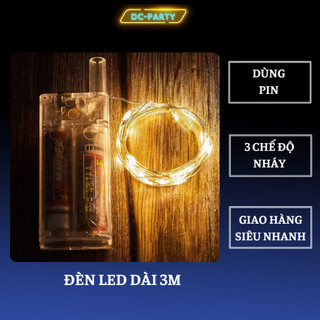 Đèn led trang trí sinh nhật cưới hỏi gói hộp quà đẹp sang trọng DC PARTY dài 3m