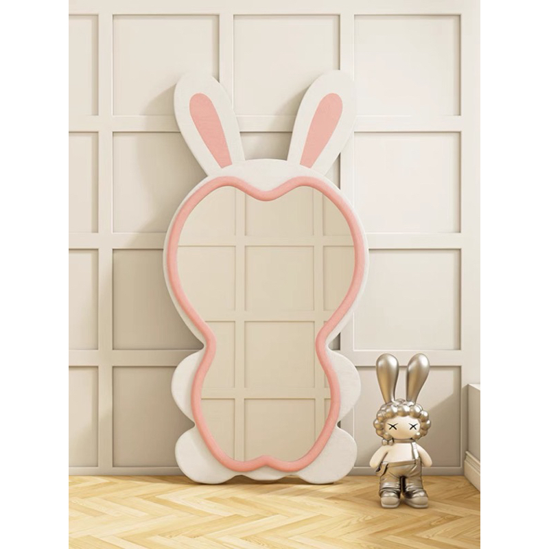 Gương Thỏ Bọc Nỉ Kthuoc 1m6x80cm phủ bì cả tai Thỏ đầu tròn