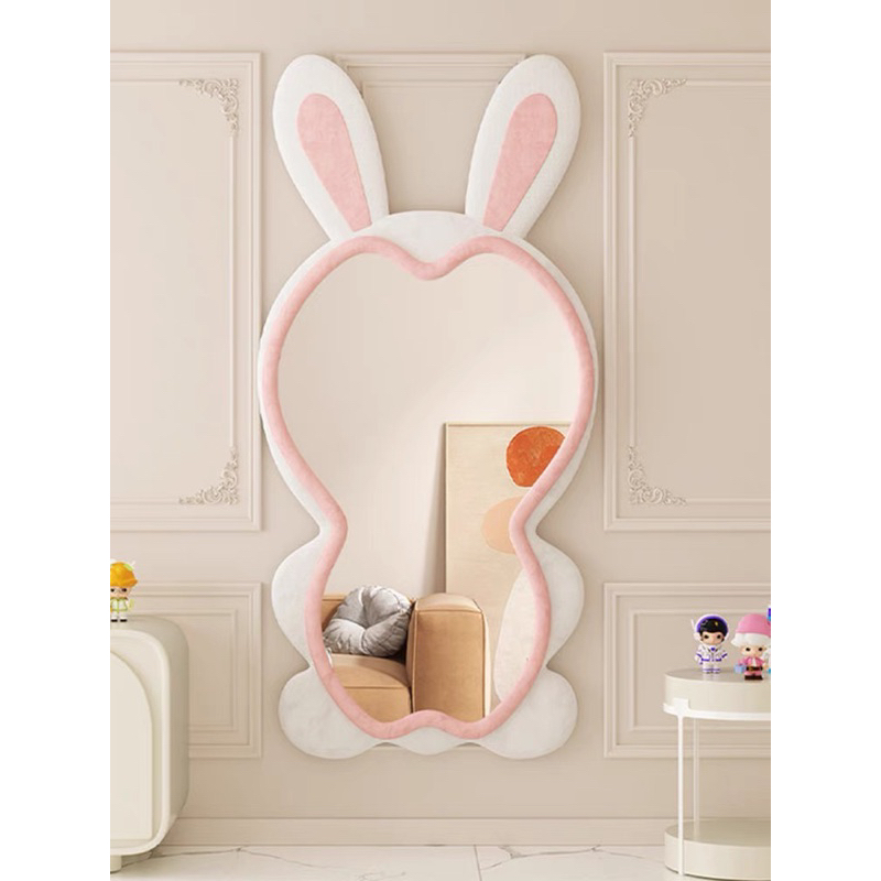 Gương Thỏ Bọc Nỉ Kthuoc 1m6x80cm phủ bì cả tai Thỏ đầu tròn