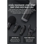 Súng Massage cầm tay cao cấp Lucass A67 chính hãng mát xa gun bộ máy giãn cơ đấm lưng matxa đau cổ vai gáy mini — ảnh 5