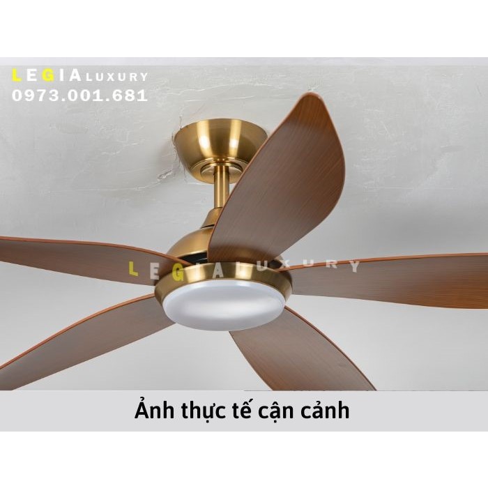 Ảnh Quạt Trần Đèn Trang Trí Phòng Khách LÊ GIA LGFAN669G - Chiều Cao 25cm - Sải Cánh 135cm - Bảo Hành 5 Năm 3