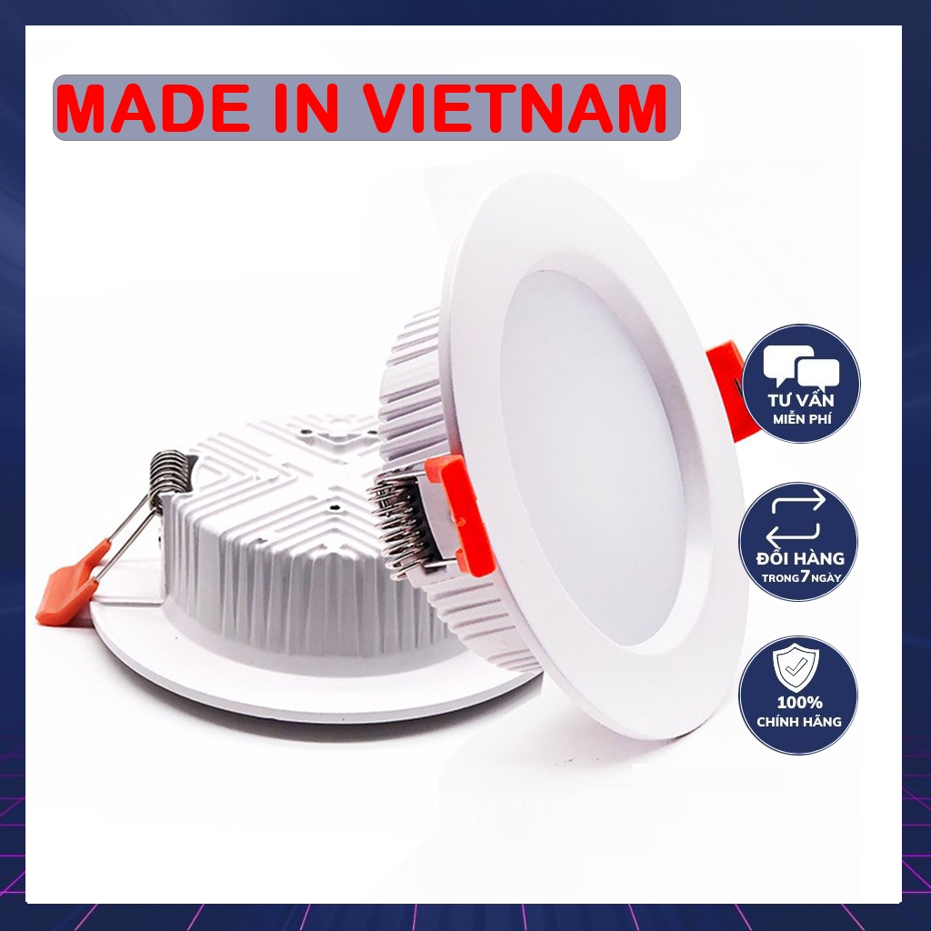 Âm trần ATSMD 7w-9w-12w-15w (phi 75 90 110) 3 màu CHÍNH HÃNG Made in Việt Nam