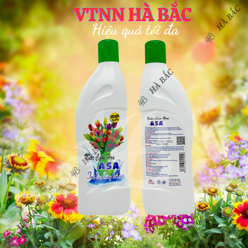Nước cắm hoa giữ hoa tươi lâu không thối nước ASA - Tiện dụng cho ngày tết (Chai 200ml, 400ml)