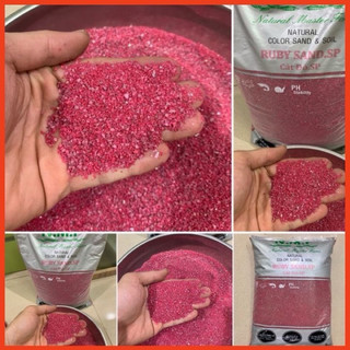 cát đỏ 2kg / Cát đỏ Ganet trang trí bể cá