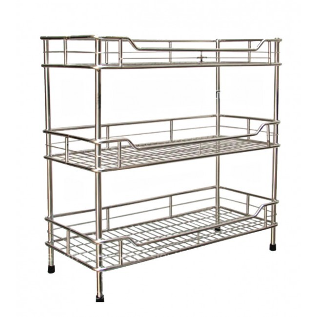 KỆ CHÉN INOX SUS 201 CAO CẤP -- KỆ 40x60 -3 Tầng -- kệ chén đứng inox ...
