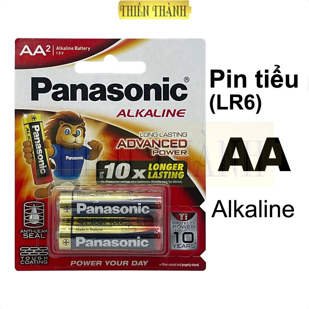 Pin AA Panasonic Alkaline vỉ 2 viên LR6T/2B.Pin tiểu hàng chính hãng ...