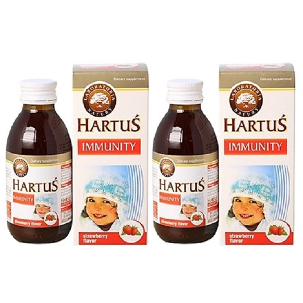 Hartus' Immunity Tăng Sức Đề Kháng,Miễn Dịch,Hết Ốm Vặt.Tăng Cường Sức Khỏe Đường Hô Hấp chai 150ml