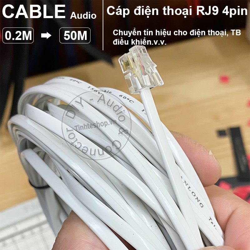 Cáp RJ9 4pin đấu chéo cho Điện thoại bàn TB điều khiển - Cross-connect ...