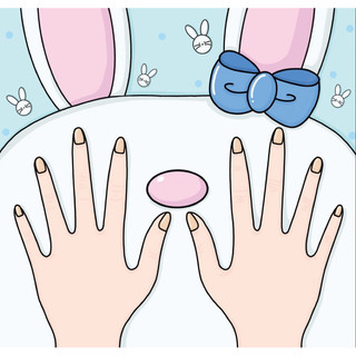 Tập làm Nail xinh - mẫu mới 2 tay nhiều phụ kiện - Búp bê giấy