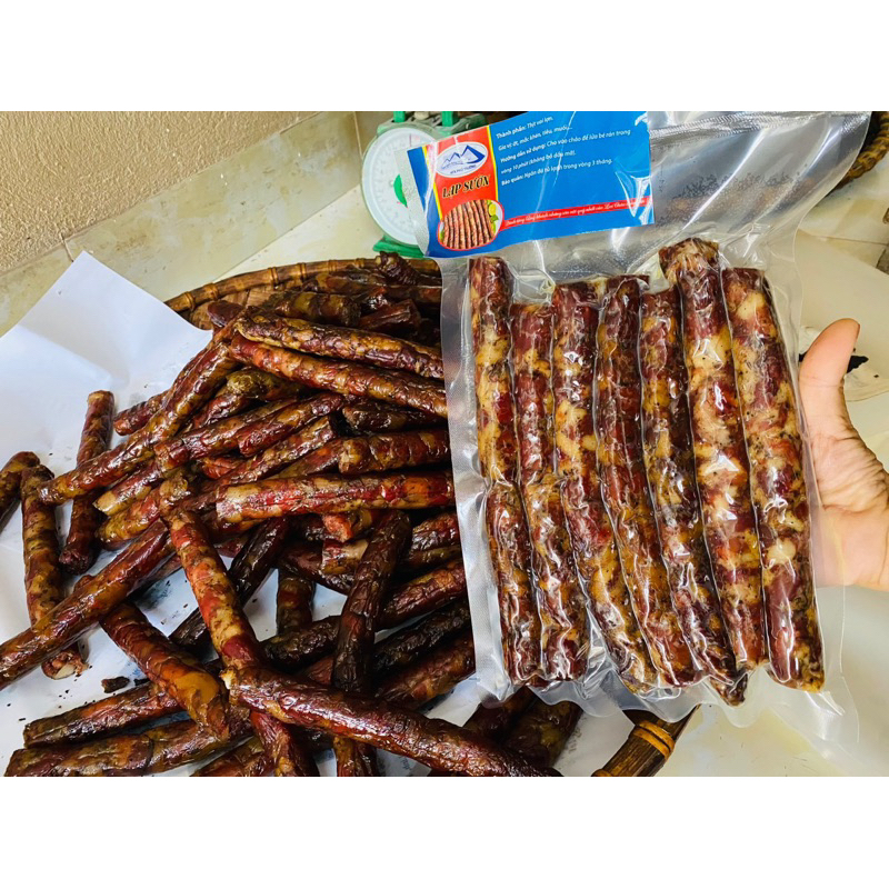 Lạp Xưởng Gác Bếp Tây Bắc Lạp Xưởng Hun Khói - Đặc Sản Tây Bắc