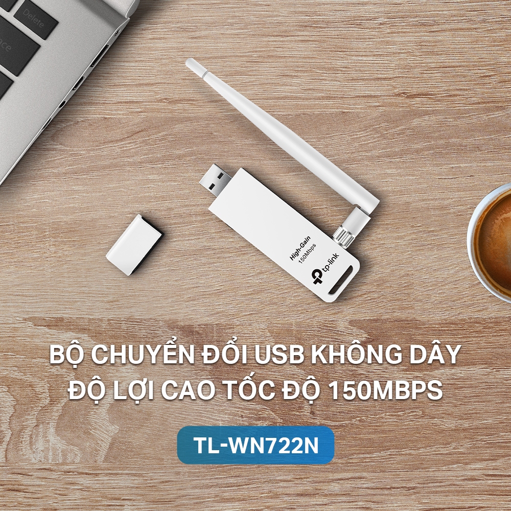 Ảnh Bộ Chuyển Đổi USB Wifi TP-Link TL-WN722N Chuẩn N 150Mbps 1