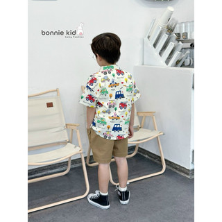 Bộ sơ mi khủng Long ô tô bé trai 1-8 tuổi (9-30kg) N0072