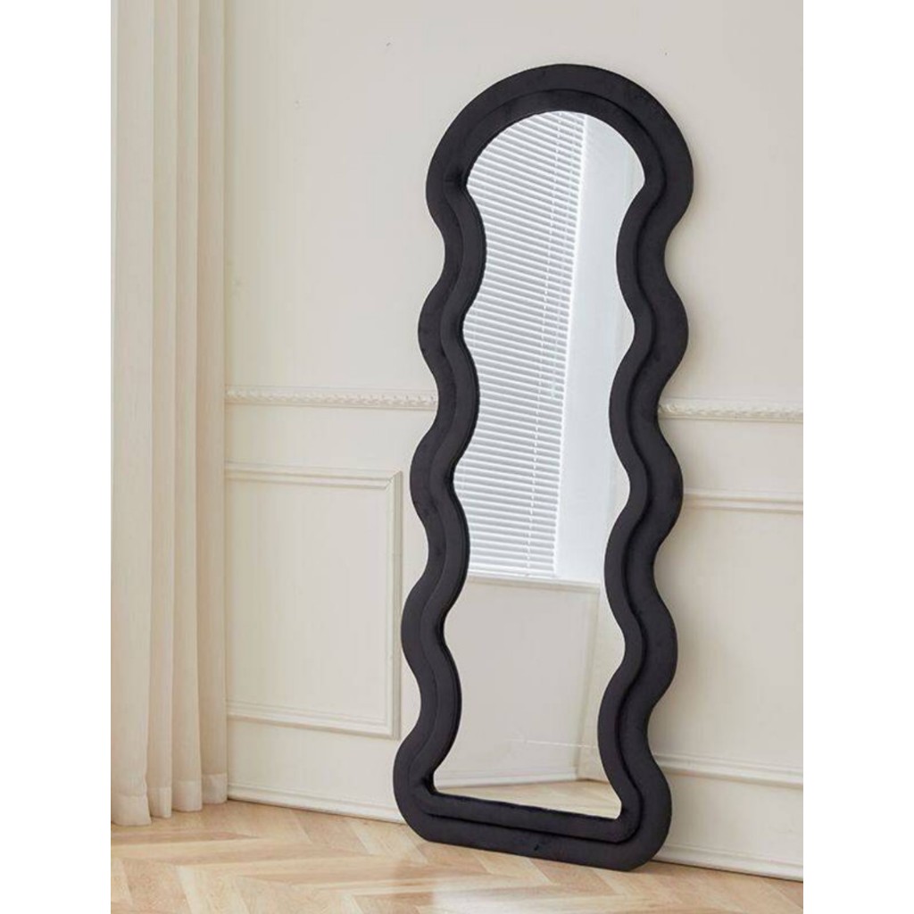 Gương Sóng bọc nỉ soi toàn thân, nỉ Hàn nhập khẩu Kt 70x170cm - Decor_Homes