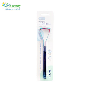 Set 3 dụng cụ vệ sinh lưỡi cao cấp, cạo lưỡi sạch