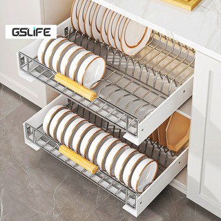 Gslife Kệ Để Đồ Tủ Bếp Inox ,Kệ Đựng Đồ Đa Năng, Kệ Đựng Gia Vị