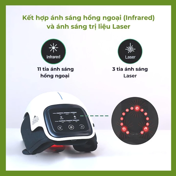 Máy Massage Đầu Gối Galen Có Tia Hồng Ngoại & Tia Laser – Máy Mát Xa Chuyên Khớp Gối, Có Thể Dùng Khuỷu Tay, Cầu Vai – 3