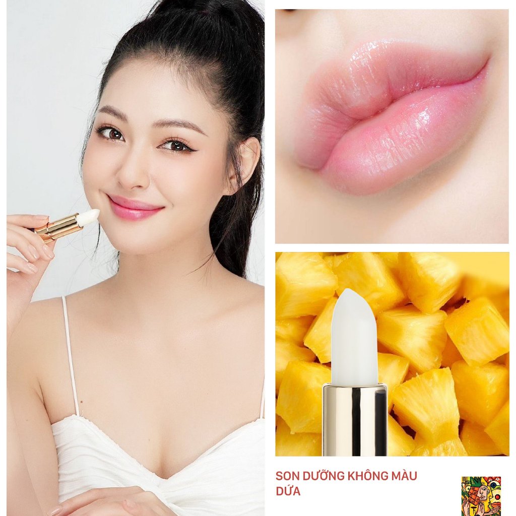 Son Dưỡng Môi Chiết Xuất TRÁI THƠM Chính Hãng GAU Căng mọng, Giảm thâm, Môi hồng tự nhiên