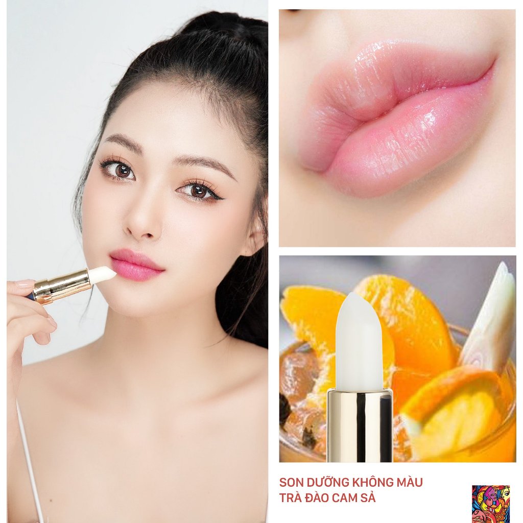 Son Dưỡng Môi Đào Cam Sả Chính Hãng GAU Giảm Thâm Giúp Đôi Môi Căng Mọng