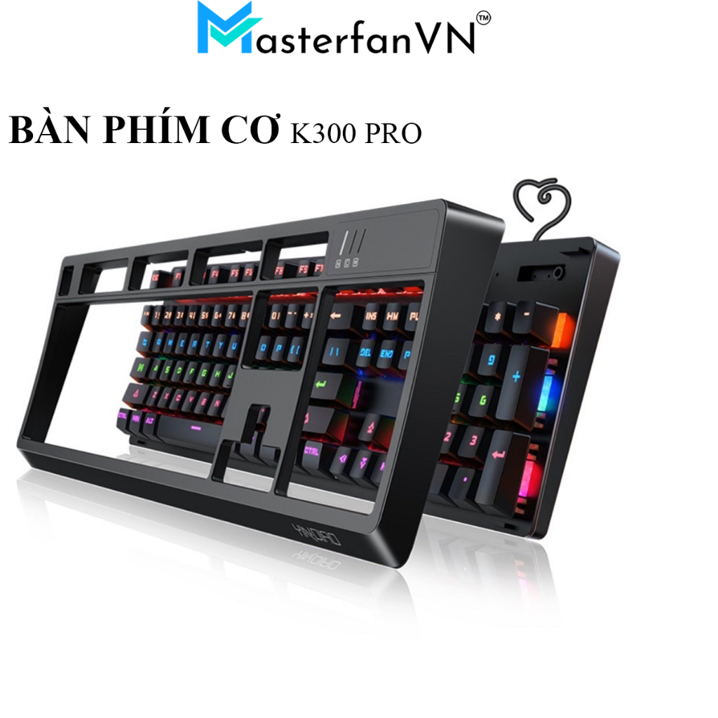 BÀN PHÍM CƠ CÓ DÂY YINOIAO K300 PRO BLUE SWITCH LED TRẮNG VÀ LED NHIỀU ...