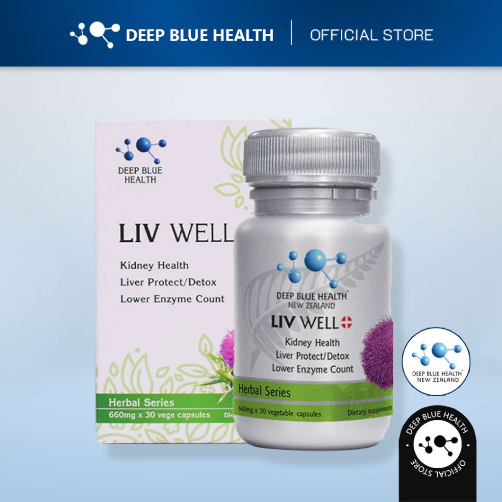 Viên Uống Thanh Lọc Gan, Giải Độc Gan Deep Blue Health Liv Well 30 Viên ...