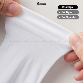 Tất trắng dài trơn màu GOMTAT dành cho nữ, vớ lolita nữ cổ cao, dưới gối và qua gối - HOT-1805