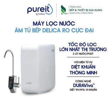 [MIỄN PHÍ LẮP ĐẶT|BẢO HẢNH 23 THÁNG] Máy lọc nước Âm tủ/Để bàn bếp Pureit Delica UR5840