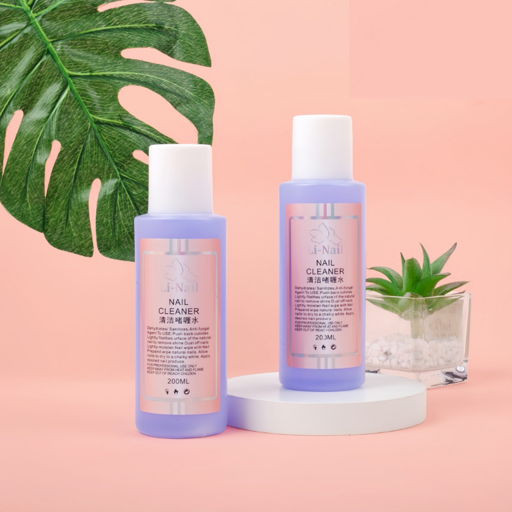 [Gía tốt] Nước lau gel Li-nail chính hãng (200ml) có mùi thơm -  cồn lau gel chuyên dụng cho dân làm móng