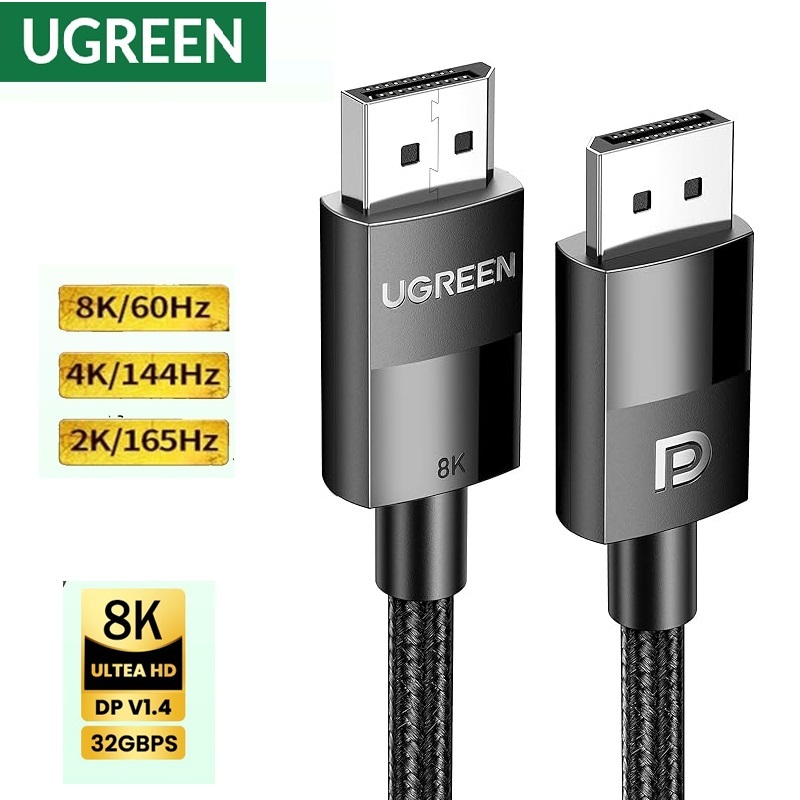 Cáp Displayport sang Displayport 1.4 Cao Cấp Ugreen 80390 80391 80392 ...