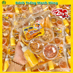 Bánh Tráng Dẻo Cuộn Chấm Bơ Béo - BÁNH TRÁNG MẠNH HÙNG
