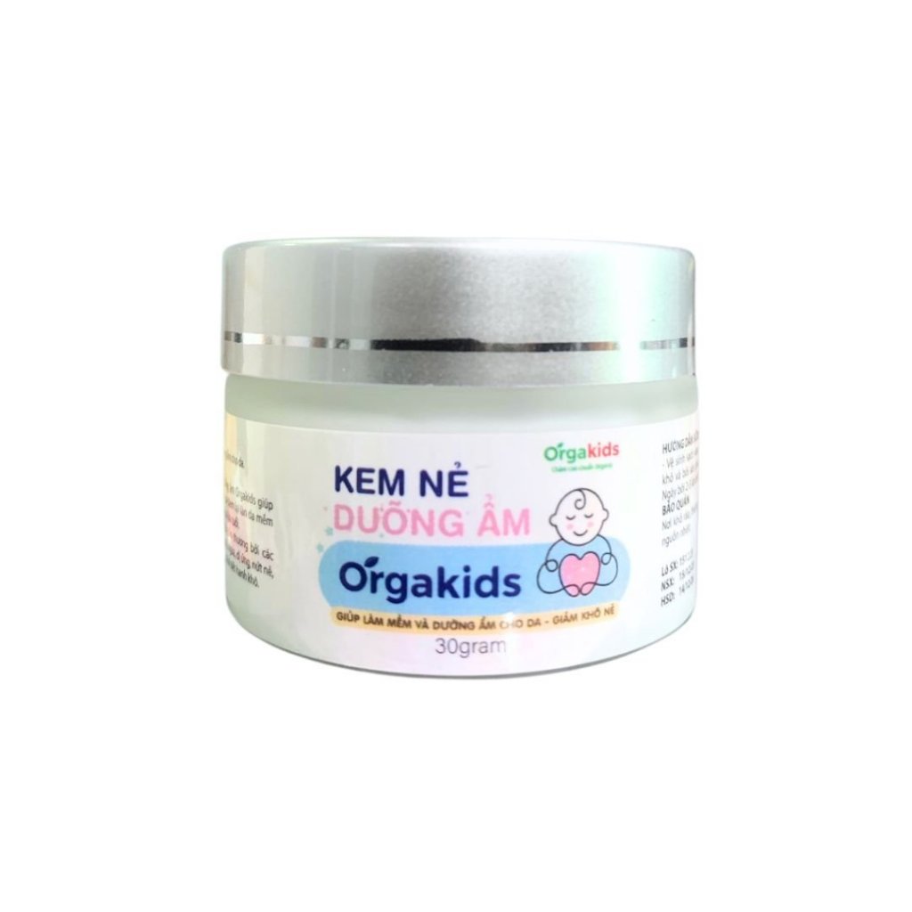 Kem nẻ CẬN DATE cao cấp cho bé Orgakids giúp làm mềm và dưỡng ẩm cho da bé, giảm khô nẻ - lọ 30g