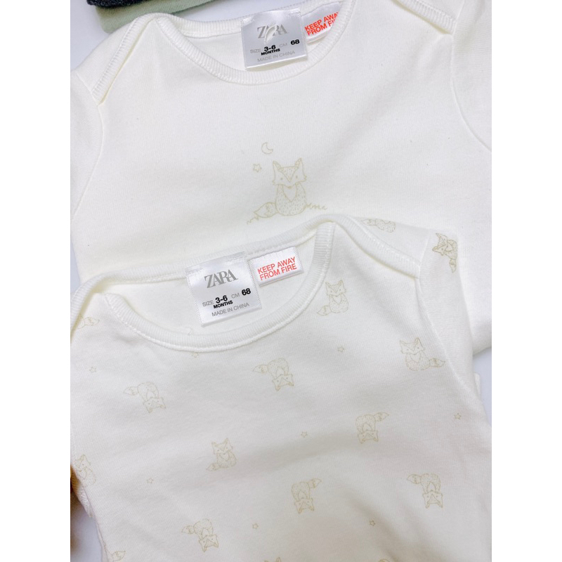 [MD71] 6-9/9-12M Z.R body chip dài tay cotton orgaic cho bé yêu