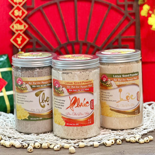 Bột Hạt Sen Ăn Tết Ngon - Nhẹ Dáng Son - Không Đường