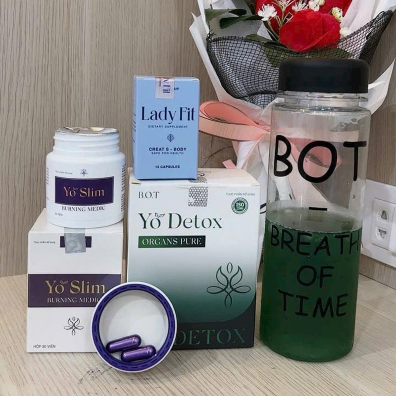 Combo giảm kí yoslim cấp tốc 16 ngày kèm 20 gói yodetox chính hãng 
