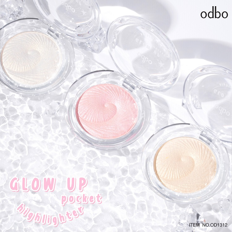 Phấn bắt sáng ODBO Glow Up Pocket Highlighter Od1312 5g