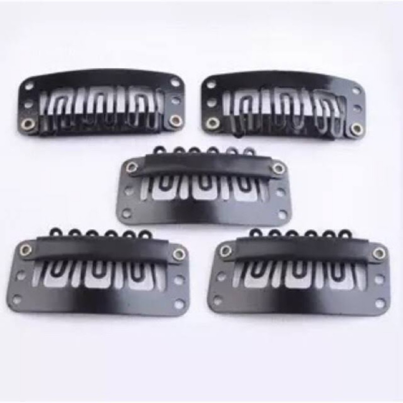 Set 500-1000 Cái Khuy Kẹp Phím Bấm Tóc Giả (Snap Clip) – Kẹp May Tóc Giả, Tóc Nối – Màu Đen